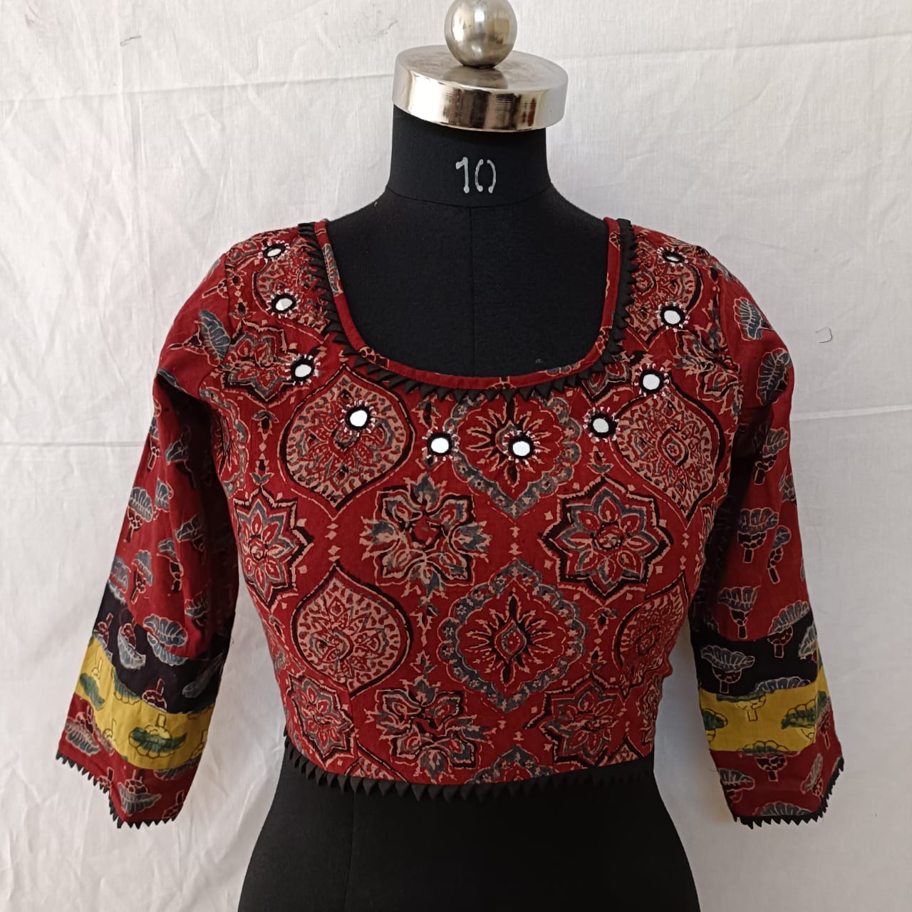 Ajrakh Cotton Blouse